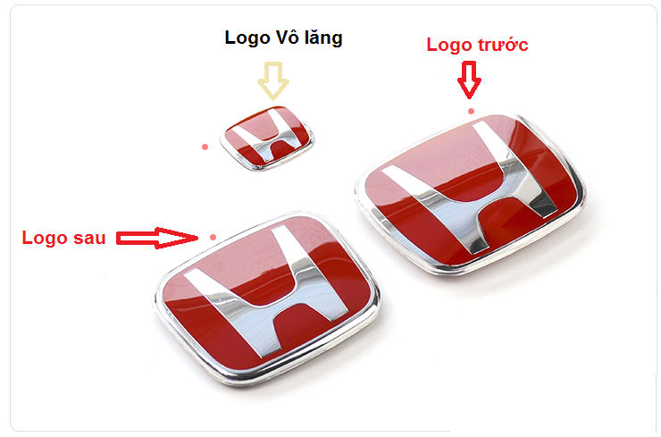 Logo honda màu đỏ gắn độ cho xe  Shop Phụ Tùng Logo Ôtô  Facebook