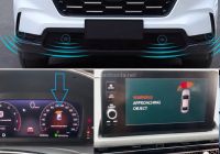 Bộ cảm biến trước chính hãng hỗ trợ đỗ xe, hiển thị màn hình nguyên bản cho CRV 2024, 2026 bản L