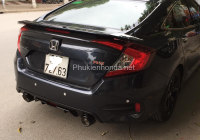 Sửa đổi đuôi xe với ống xả kép cho Civic 1.5 2016-2021 (pô thật)