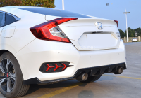 Độ pô kiểu 2 ống xả cho Civic 1.8 2018-2020 (pô thật)