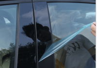 Tấm dán trụ cửa màu đen bóng cho Civic 16-21