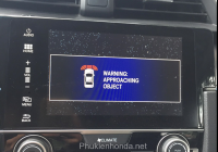 Cảm biến va chạm 8 mắt hỗ trợ đỗ xe hiển thị trên màn hình cho Civic 2016-2021