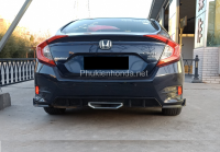 Lip pô Civic kiểu Si  cho Civic 2016-2020 (pô giả)
