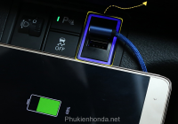 Thêm cổng nguồn sạc nhanh USB lắp nút chờ, thiết kế riêng cho xe Honda