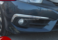 Viền đèn gầm trước sau mạ crom Civic 2016-2018