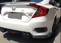 Độ ống xả kiểu 4 lon pô cho Civic 2016-2020 (pô thật)