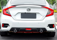 Lip pô kiểu 2 ống xả (pô giả) cho Civic 2016-2020