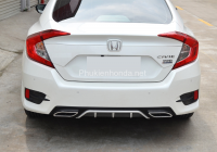 Lip pô kiểu Mercedes cho Civic 2016-2021 (pô giả)
