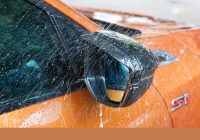 Viền che mưa gương carbon thiết kế riêng cho Civic 2016-2020